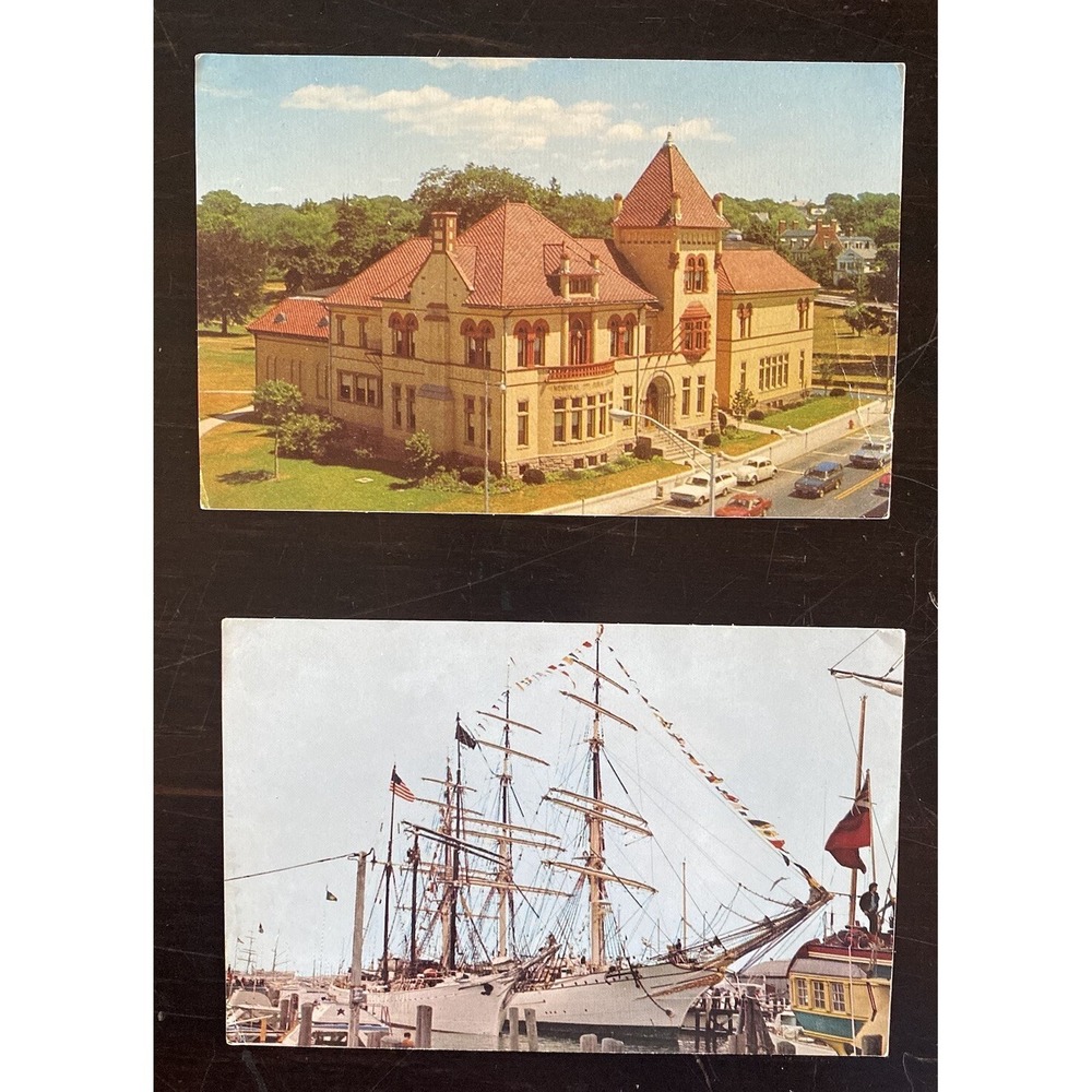 Rhode Island Library Memorial Operation Sail Leon Kowal Postcards